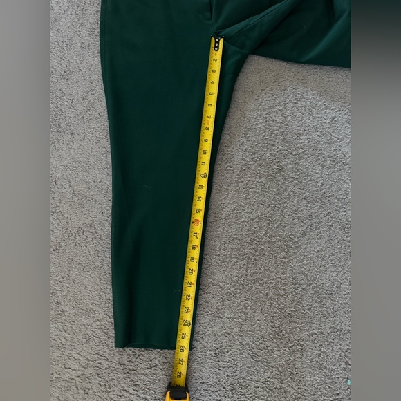 White House Black Market | Dark Green Slim Ankle Pants - Picture 4 of 9